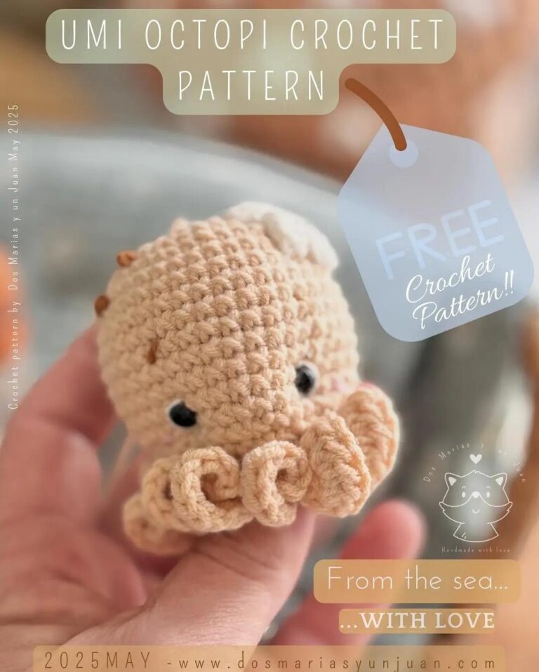 Free Crochet Pattern for Adorable Umi Octopus Toy