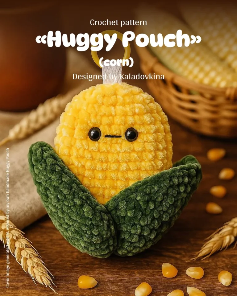 Crochet Cute Corn-Shaped Pouch for Beginners and Enthusiasts