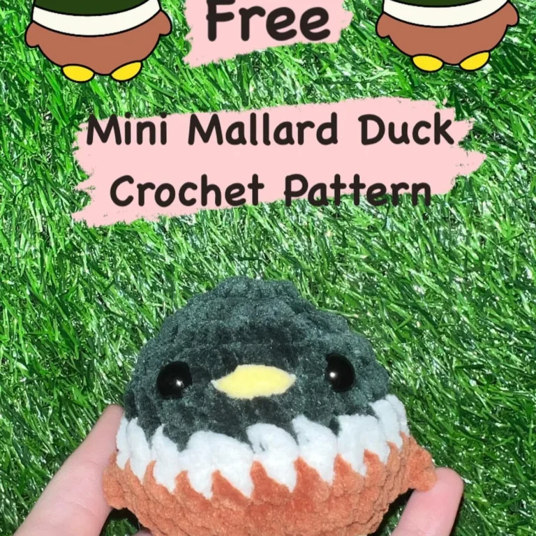 Free Mini Mallard Duck Crochet Pattern for Cute Amigurumi
